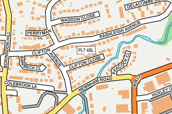 PL7 4BL map - OS OpenMap – Local (Ordnance Survey)