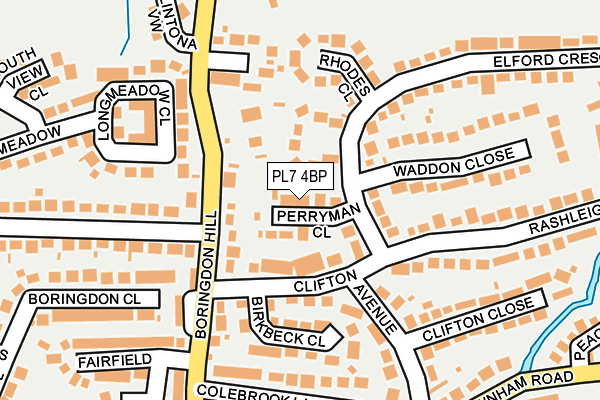 PL7 4BP map - OS OpenMap – Local (Ordnance Survey)