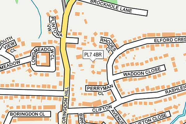 PL7 4BR map - OS OpenMap – Local (Ordnance Survey)