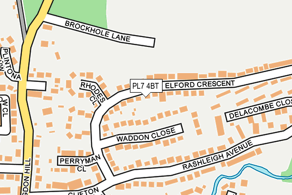 PL7 4BT map - OS OpenMap – Local (Ordnance Survey)