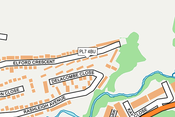 PL7 4BU map - OS OpenMap – Local (Ordnance Survey)
