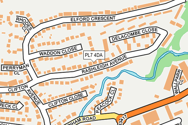 PL7 4DA map - OS OpenMap – Local (Ordnance Survey)