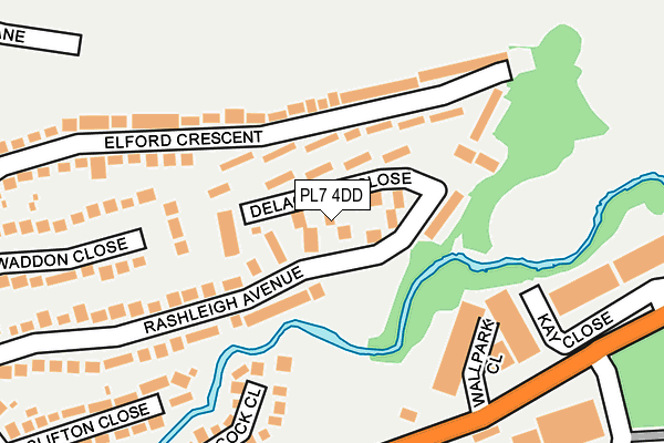 PL7 4DD map - OS OpenMap – Local (Ordnance Survey)