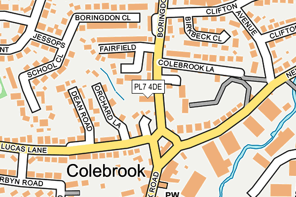 PL7 4DE map - OS OpenMap – Local (Ordnance Survey)