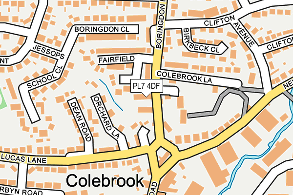 PL7 4DF map - OS OpenMap – Local (Ordnance Survey)