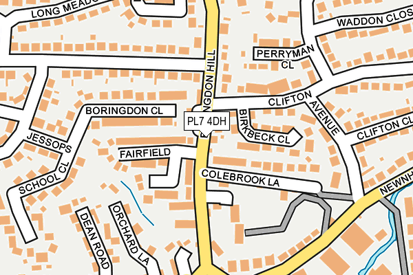 PL7 4DH map - OS OpenMap – Local (Ordnance Survey)