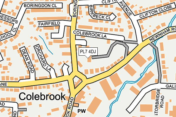 PL7 4DJ map - OS OpenMap – Local (Ordnance Survey)