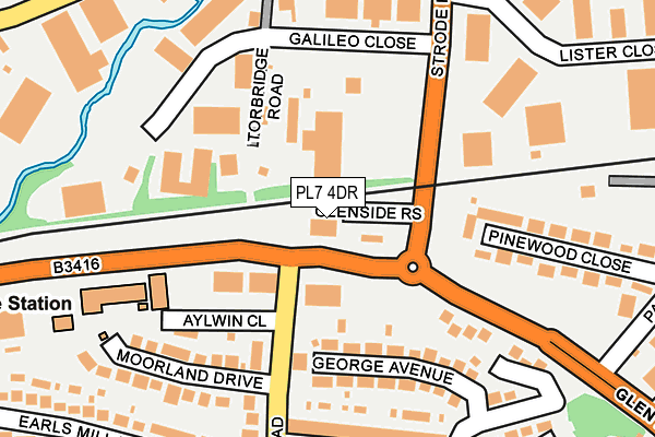 PL7 4DR map - OS OpenMap – Local (Ordnance Survey)