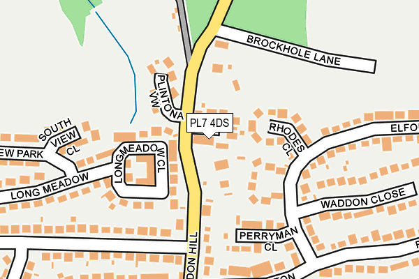PL7 4DS map - OS OpenMap – Local (Ordnance Survey)