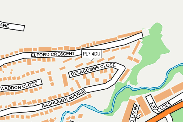 PL7 4DU map - OS OpenMap – Local (Ordnance Survey)