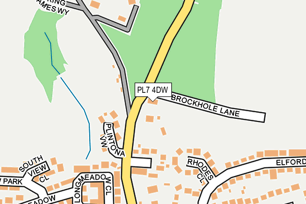 PL7 4DW map - OS OpenMap – Local (Ordnance Survey)