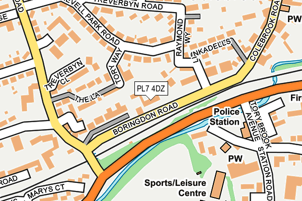 PL7 4DZ map - OS OpenMap – Local (Ordnance Survey)