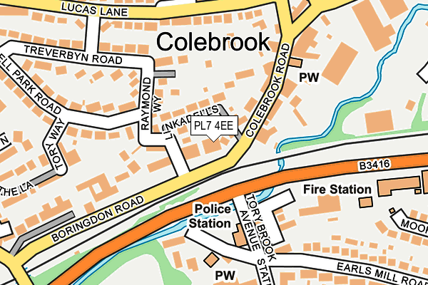 PL7 4EE map - OS OpenMap – Local (Ordnance Survey)