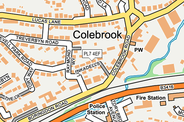 PL7 4EF map - OS OpenMap – Local (Ordnance Survey)