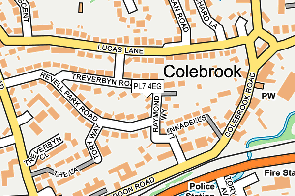 PL7 4EG map - OS OpenMap – Local (Ordnance Survey)