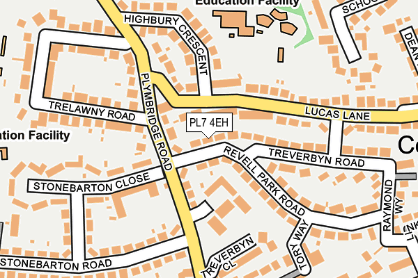 PL7 4EH map - OS OpenMap – Local (Ordnance Survey)