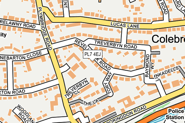 PL7 4EJ map - OS OpenMap – Local (Ordnance Survey)