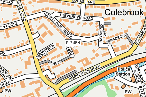 PL7 4EN map - OS OpenMap – Local (Ordnance Survey)