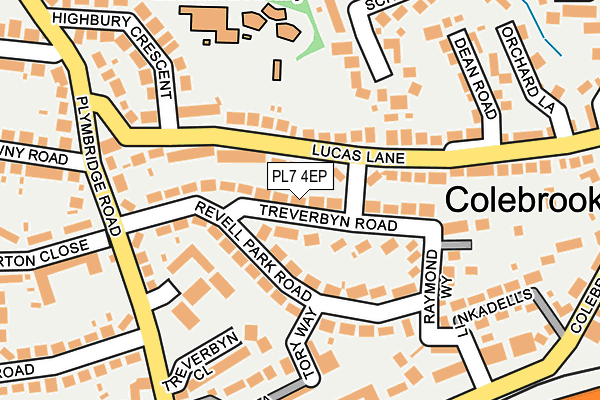 PL7 4EP map - OS OpenMap – Local (Ordnance Survey)