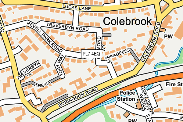 PL7 4EQ map - OS OpenMap – Local (Ordnance Survey)