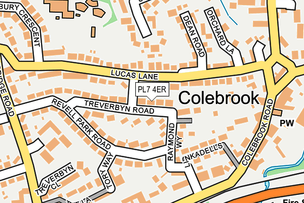 PL7 4ER map - OS OpenMap – Local (Ordnance Survey)