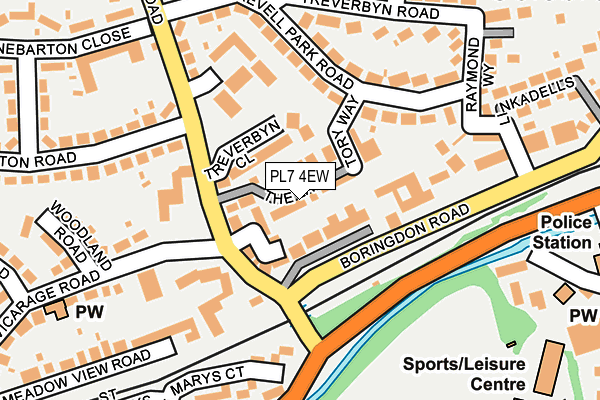 PL7 4EW map - OS OpenMap – Local (Ordnance Survey)