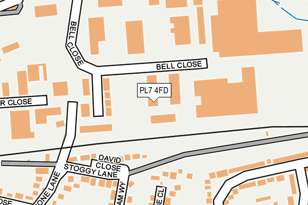 PL7 4FD map - OS OpenMap – Local (Ordnance Survey)