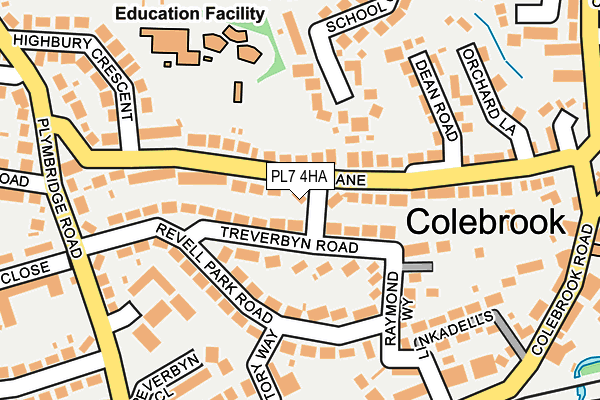 PL7 4HA map - OS OpenMap – Local (Ordnance Survey)