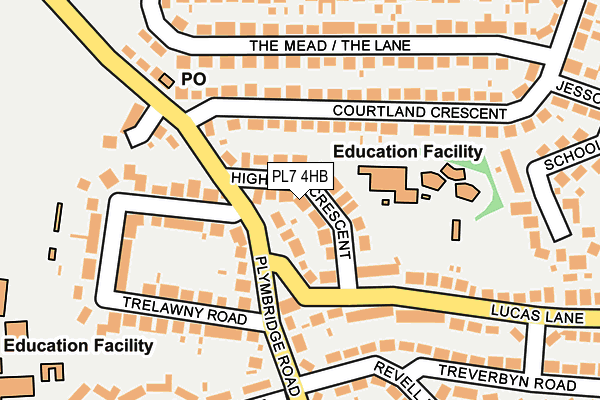 PL7 4HB map - OS OpenMap – Local (Ordnance Survey)