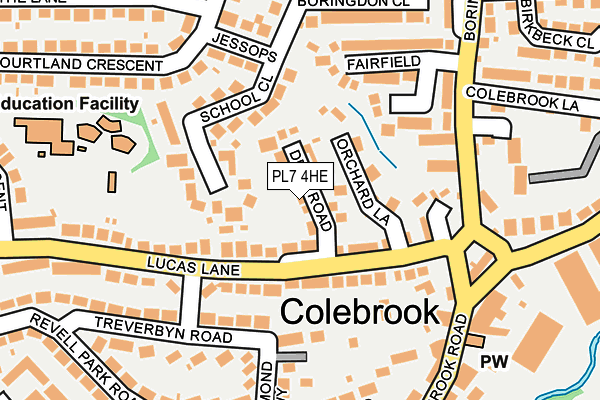 PL7 4HE map - OS OpenMap – Local (Ordnance Survey)