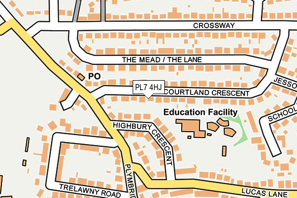 PL7 4HJ map - OS OpenMap – Local (Ordnance Survey)