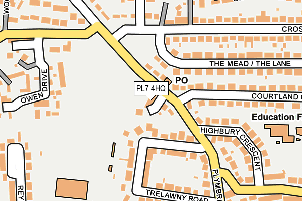 PL7 4HQ map - OS OpenMap – Local (Ordnance Survey)