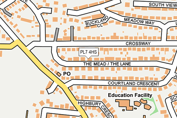 PL7 4HS map - OS OpenMap – Local (Ordnance Survey)