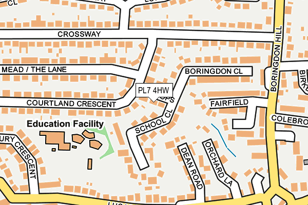 PL7 4HW map - OS OpenMap – Local (Ordnance Survey)