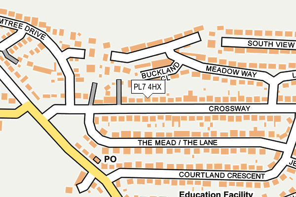 PL7 4HX map - OS OpenMap – Local (Ordnance Survey)