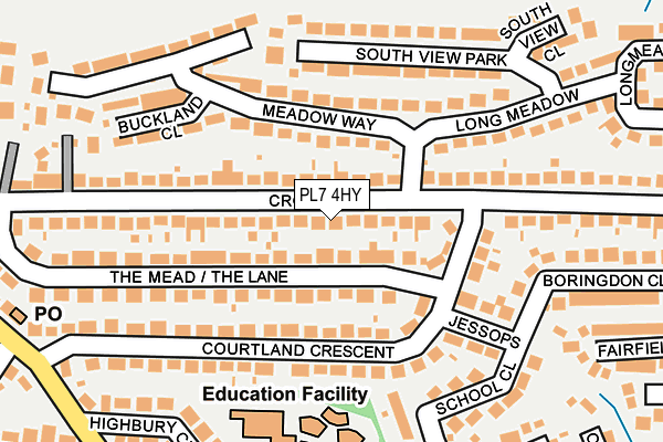 PL7 4HY map - OS OpenMap – Local (Ordnance Survey)