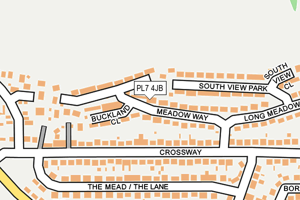 PL7 4JB map - OS OpenMap – Local (Ordnance Survey)