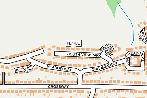PL7 4JE map - OS OpenMap – Local (Ordnance Survey)