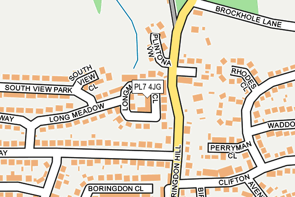 PL7 4JG map - OS OpenMap – Local (Ordnance Survey)