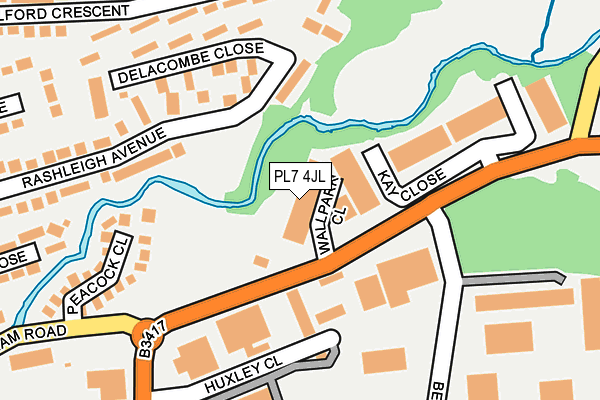 PL7 4JL map - OS OpenMap – Local (Ordnance Survey)