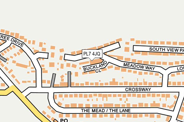 PL7 4JQ map - OS OpenMap – Local (Ordnance Survey)