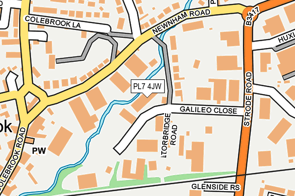 PL7 4JW map - OS OpenMap – Local (Ordnance Survey)