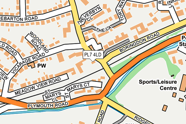 PL7 4LD map - OS OpenMap – Local (Ordnance Survey)