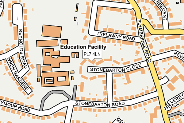 PL7 4LN map - OS OpenMap – Local (Ordnance Survey)