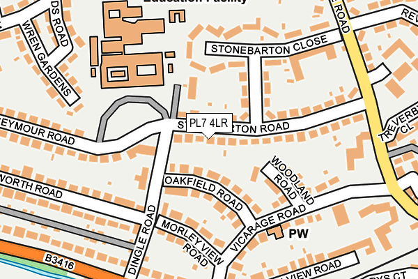 PL7 4LR map - OS OpenMap – Local (Ordnance Survey)