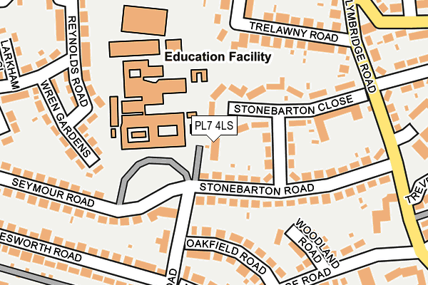 PL7 4LS map - OS OpenMap – Local (Ordnance Survey)
