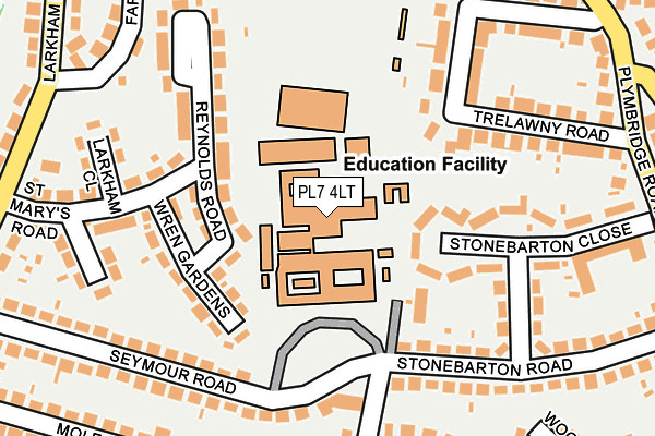 PL7 4LT map - OS OpenMap – Local (Ordnance Survey)