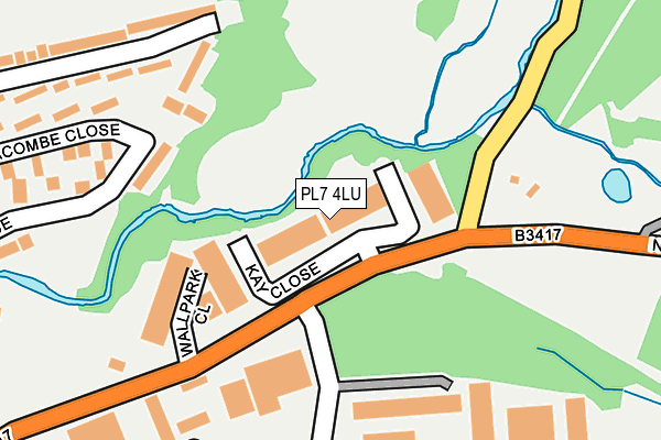 PL7 4LU map - OS OpenMap – Local (Ordnance Survey)