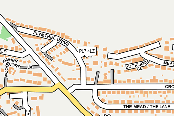 PL7 4LZ map - OS OpenMap – Local (Ordnance Survey)