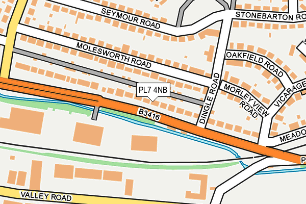 PL7 4NB map - OS OpenMap – Local (Ordnance Survey)